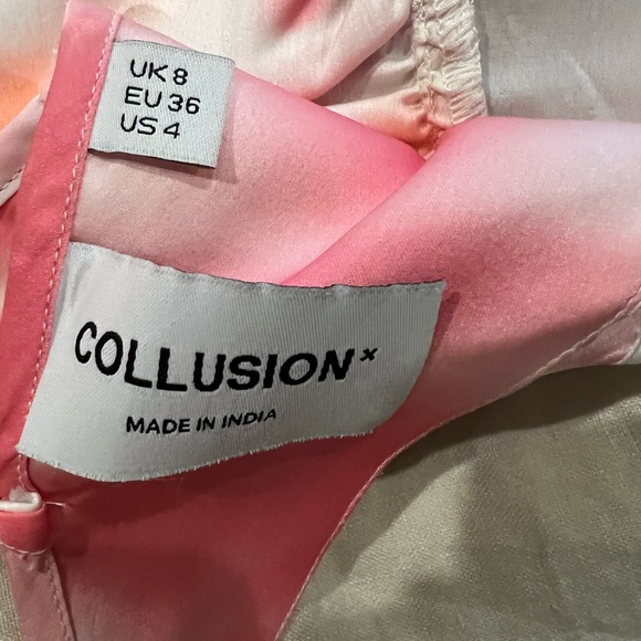 COLLUSION tie dye open back mini dress - Picture 5 of 5